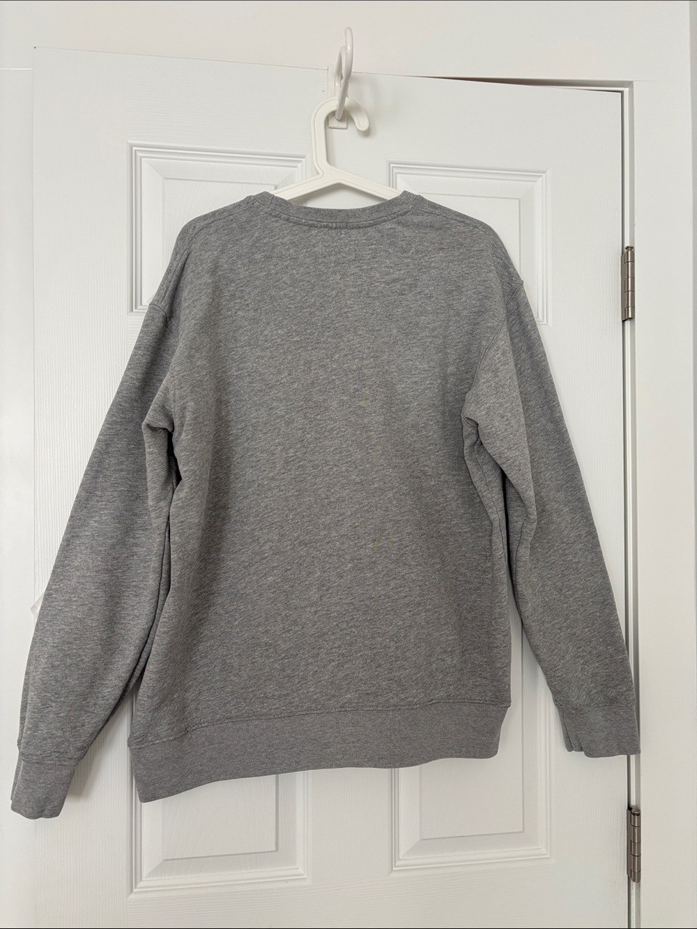FRAICHE LIVING crewneck sweatshirt French terry cotton gray size medium - Picture 4 of 11